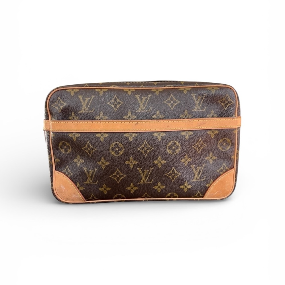 Authentic Louis Vuitton Compiegne 28 Clutch Bag classic monogram canvas